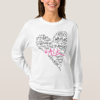 T-shirt Coeur de cancer du sein