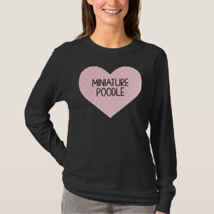 T-shirt Coeur de caniche miniature