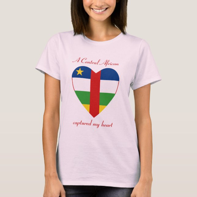 T-Shirt Cœur de Centrafrique (Devant)