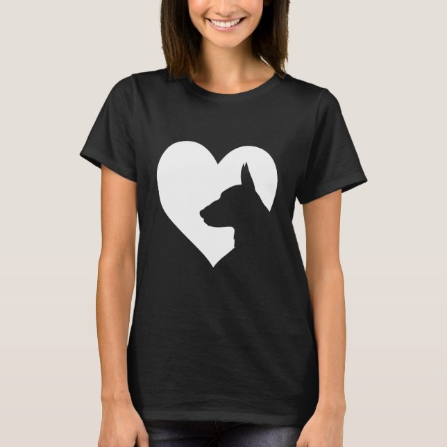 T-shirt Coeur de chien (Devant)
