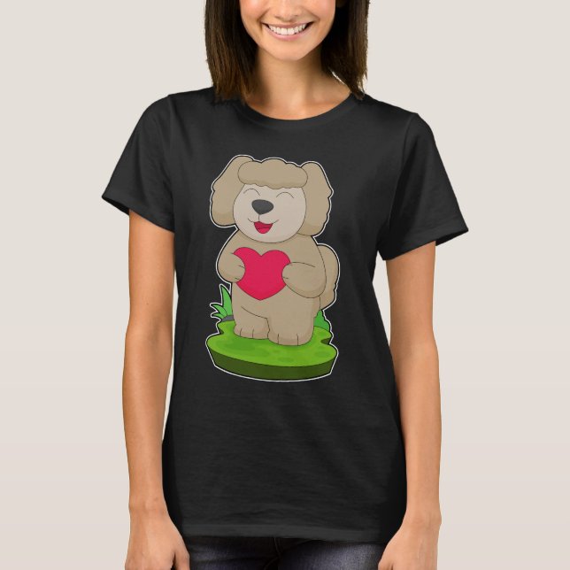 T-shirt Coeur de chien (Devant)