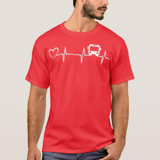 T-shirt Coeur de coeur de l'autobus scolaire