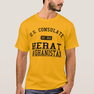 T-shirt Coeur de consulat général, Afghanistan