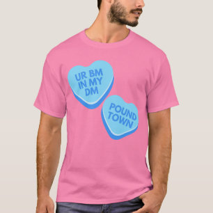 T-shirt Coeur de conversation inapproprié urbain drôle