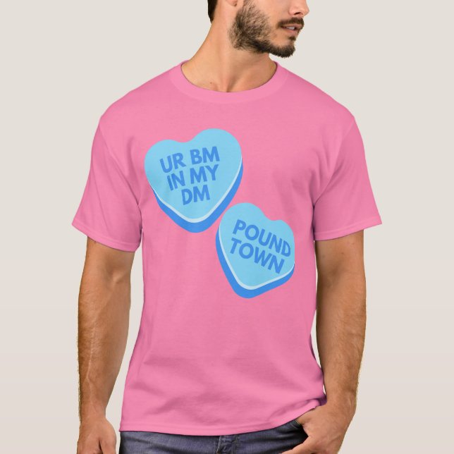 T-shirt Coeur de conversation inapproprié urbain drôle (Devant)