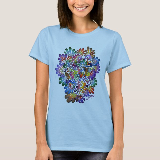 T-shirt Coeur de couleur T (Devant)