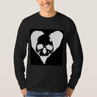 T-shirt coeur de crâne
