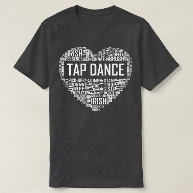 T-shirt Cœur de danse à claquettes (Design devant)
