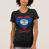 Coeur de drapeau de Belize