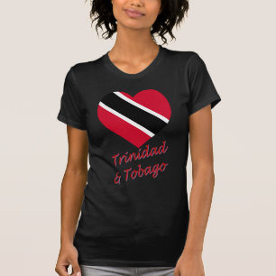 T-shirt Coeur de drapeau du Trinidad et du Tobago
