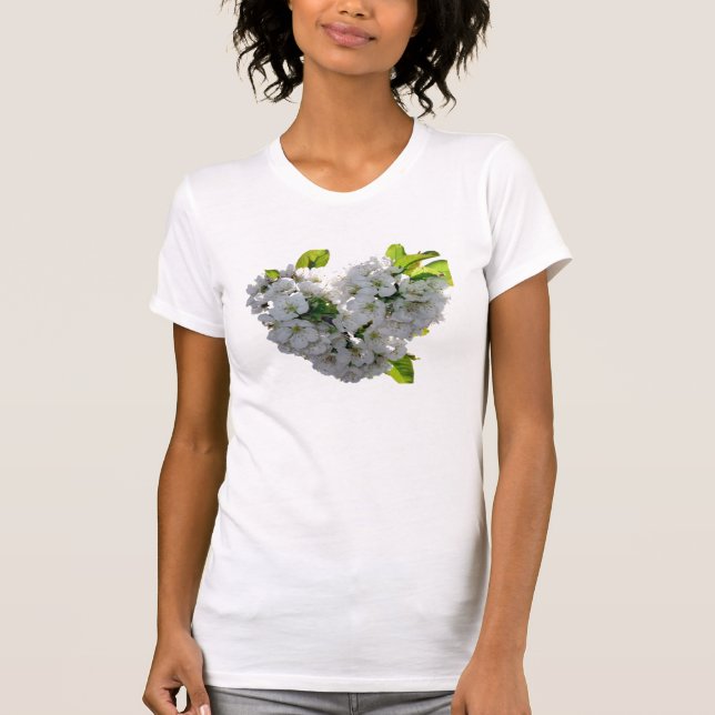 T-shirt Cœur de Fleur de Cerisier (Devant)