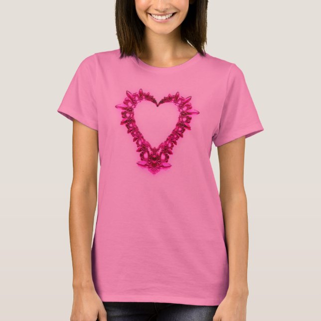 T-shirt Coeur de fractale (Devant)