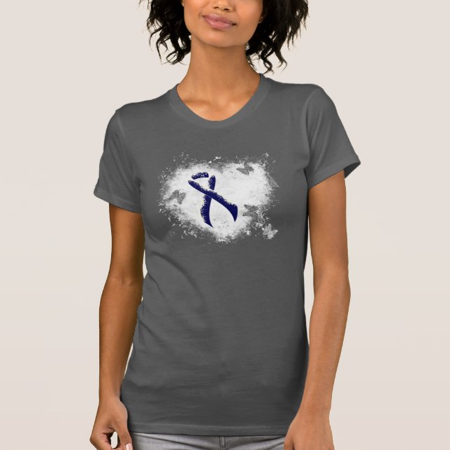 T-shirt Coeur de gravité bleu foncé (Devant)