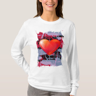 T-shirt coeur de jour de valentines