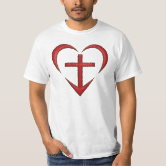 T-shirt Coeur de la croix - rouge - F&B