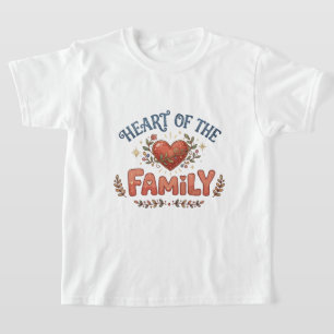 T-shirt Cœur de la famille cœur floral