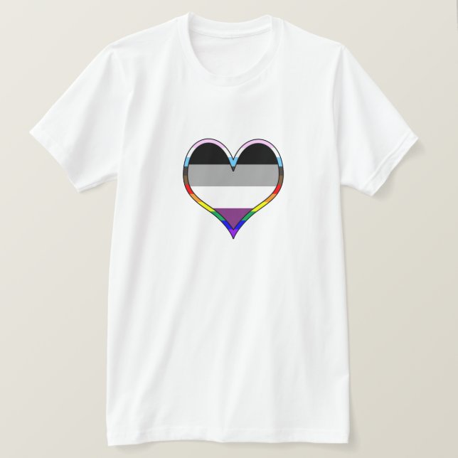 T-shirt Coeur de la Fierté d'As (Design devant)