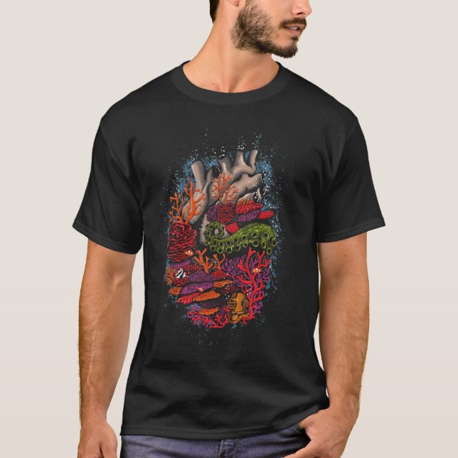 T-shirt cœur de la mer (Devant)