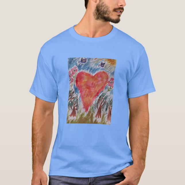 T-shirt Coeur de la planète (Devant)