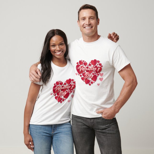 T-shirt Coeur de la Saint Valentin (Unisexe)