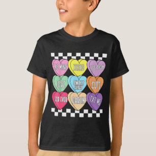 T-shirt cœur de la Saint-Valentin bonbons soit cœur de con