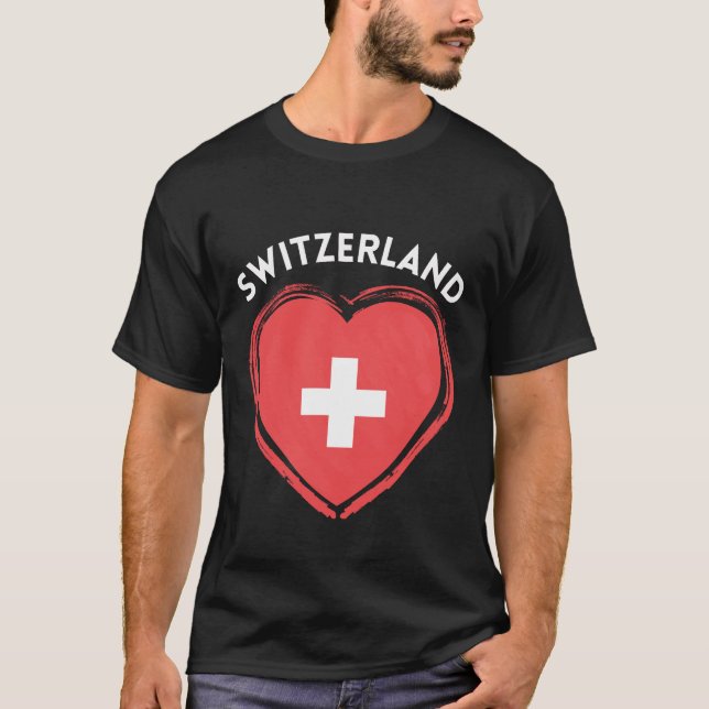 T-shirt Cœur de la Suisse (Devant)