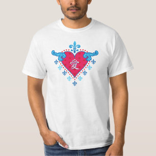 T-shirt Coeur de l'amour (chinois)