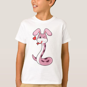 T-shirt Coeur de lapin serpent