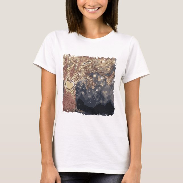 T-shirt Coeur de l'arbre Imaginaire (Devant)