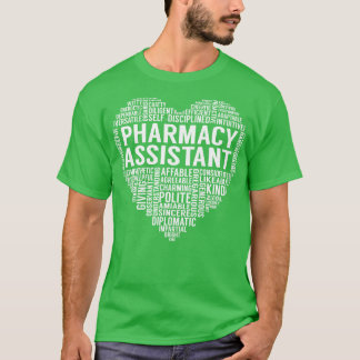 T-shirt Coeur de l'assistant en pharmacie