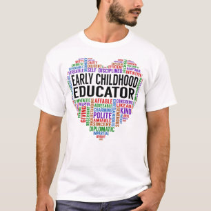 T-shirt Coeur de l'éducateur de la petite enfance