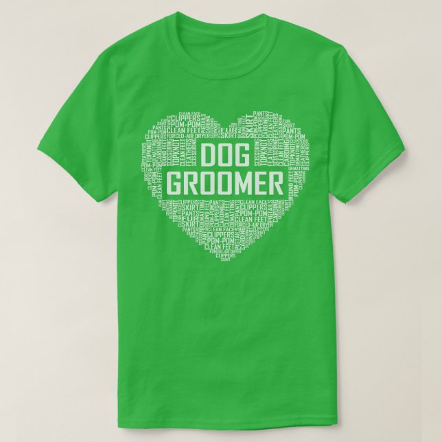T-shirt Coeur de l'éleveur de chiens (Design devant)
