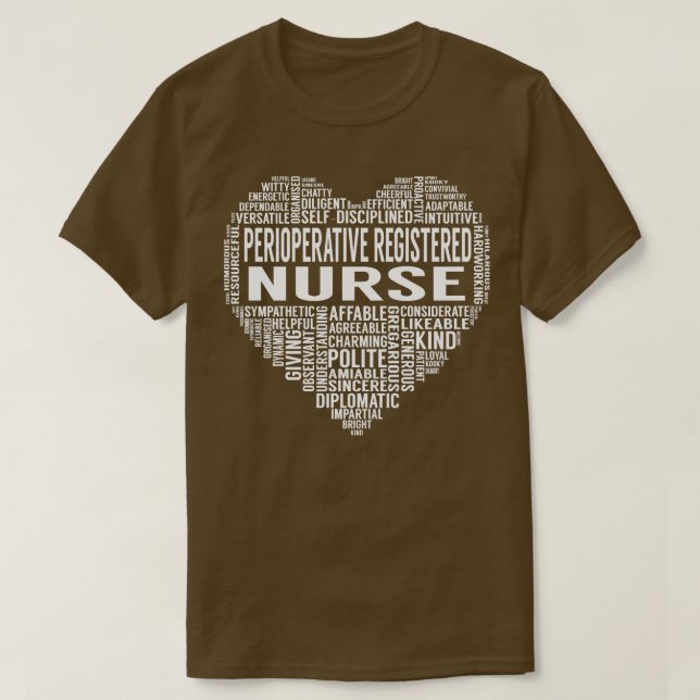 T-shirt Coeur de l'infirmière autorisée (Design devant)