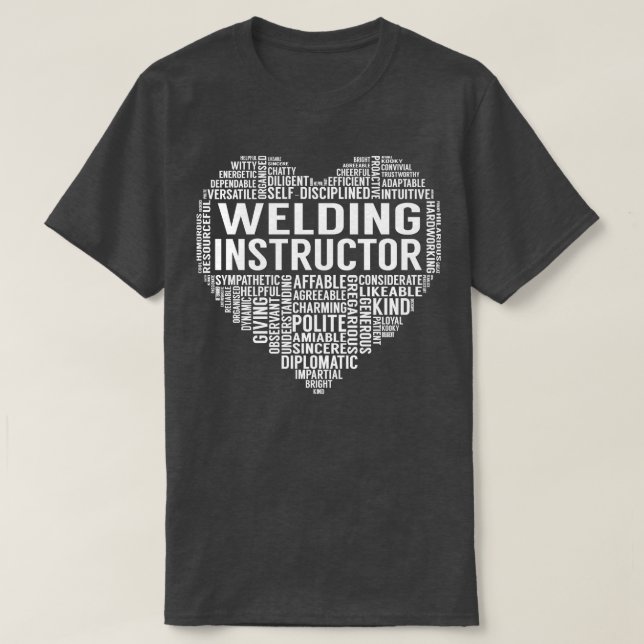 T-shirt Coeur de l'instructeur de soudure (Design devant)