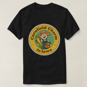 T-shirt Cœur de l'Iowa : Charme de la campagne vintage