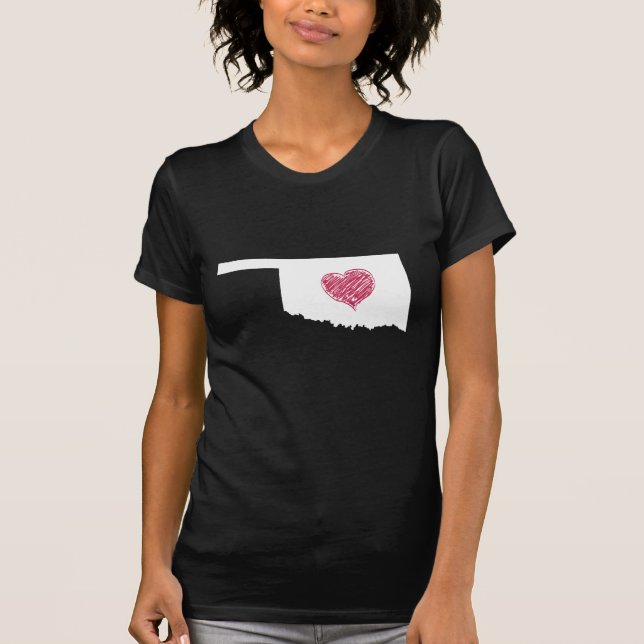 T-shirt Coeur de l'Oklahoma (Devant)