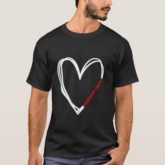 T-shirt Cœur de Maman Rockeuse (Devant)
