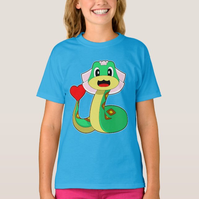 T-shirt Cœur de mariée serpent Mariage (Devant)