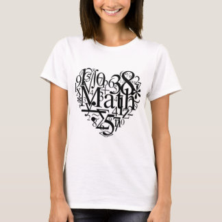 T-shirt Coeur de maths