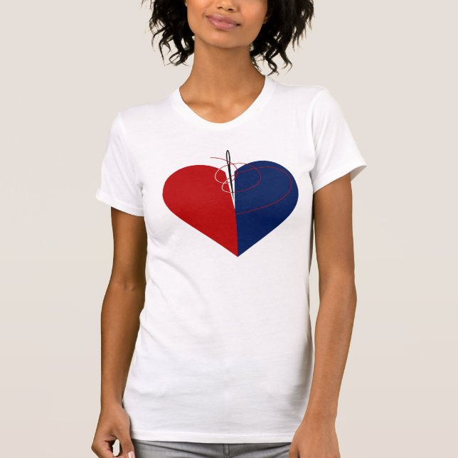 T-shirt Coeur de mode (Devant)