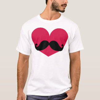 T-shirt Coeur de moustache