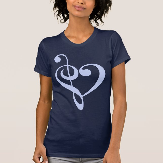 T-shirt Coeur de musique (Devant)