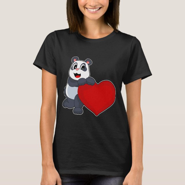 T-shirt Cœur de Panda (Devant)
