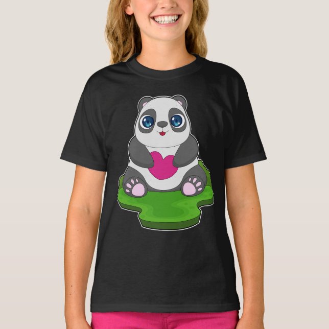 T-shirt Cœur de Panda (Devant)