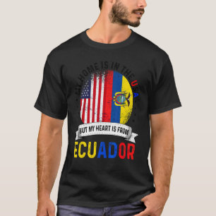 T-shirt Cœur de patriote américano-équatorien est d'Équate