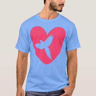 T-shirt Coeur de perroquet