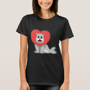 T-shirt Coeur de phoque