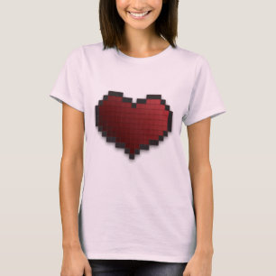 T-shirt Coeur de pixel