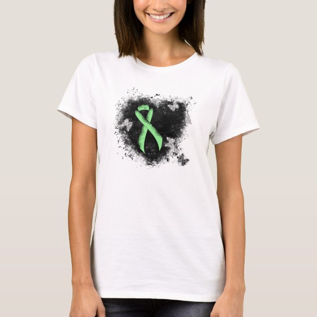 T-shirt Coeur de pontage vert clair (Devant)