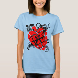 T-shirt Coeur de punk